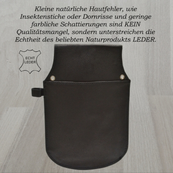 flevado Leder Gastronomie Kellner Halfter Tasche Colt Wild Tribes Only (Nappa Leder schwarz)